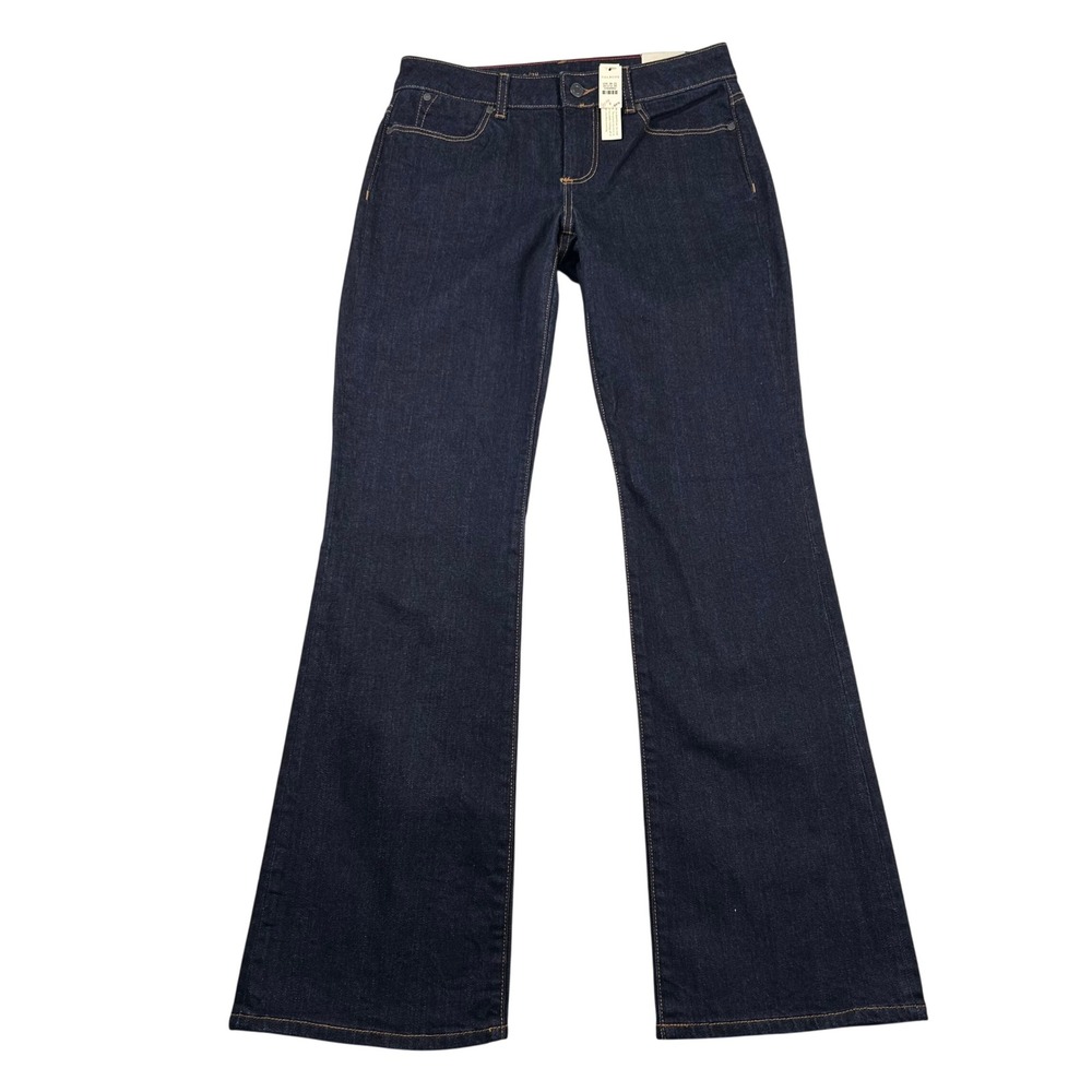 Talbots Jeans Womens 6/28 Signature Bootcut Dark Wash Indigo Retro Disco Y2K